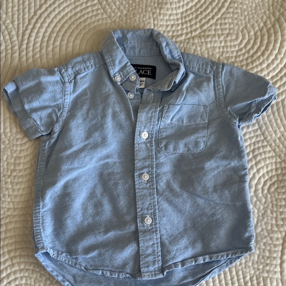 The Children's Place Light Blue Button-Down Shirt